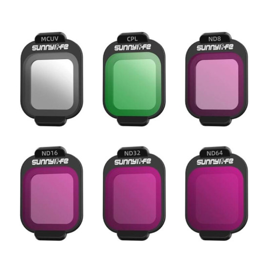 Sunnylife 6pcs Lens MCUV, CPL, ND8, ND16, ND32, ND64 for Flip Sunnylife 6pcs Lens MCUV, CPL, ND8, ND16, ND32, ND64 for Flip