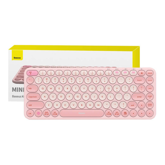 Baseus K01A Wireless Tri-Mode Keyboard Baby Pink Baseus K01A Wireless Tri-Mode Keyboard Baby Pink
