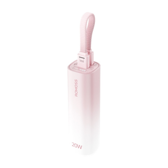 Romoss PSC05C Mini Powerbank 5000mAh 10,5W (Pink) Romoss PSC05C Mini Powerbank 5000mAh 10,5W (Pink)