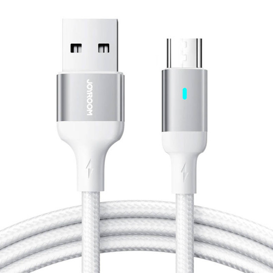 Cable to Micro USB-A / 2.4A / 2m Joyroom S-UM018A10 (white) Cable to Micro USB-A / 2.4A / 2m Joyroom S-UM018A10 (white)