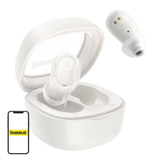 Baseus Ασύρματα Ακουστικά TWS Bowie WM02 OS (Λευκό) Baseus Ασύρματα Ακουστικά TWS Bowie WM02 OS (Λευκό)