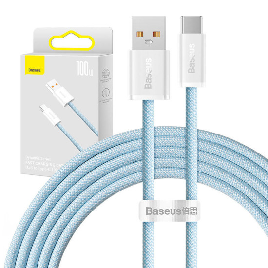 Baseus Καλώδιο USB σε USB-C Dynamic Series, 100W, 2m (Γαλάζιο) Baseus Καλώδιο USB σε USB-C Dynamic Series, 100W, 2m (Γαλάζιο)