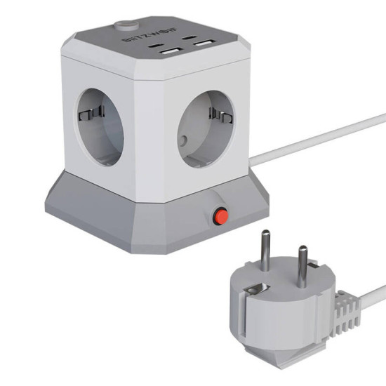 Power Outlet Extender BlitzWolf BW-EC1 4xAC 2xUSB-A 2xUSB-C Power Outlet Extender BlitzWolf BW-EC1 4xAC 2xUSB-A 2xUSB-C