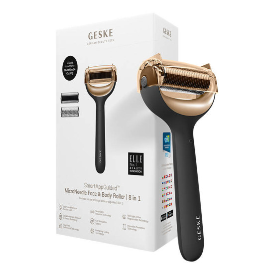 Micro Needle Face&Body Roller 8in1 Geske with APP (gray) Micro Needle Face&Body Roller 8in1 Geske with APP (gray)