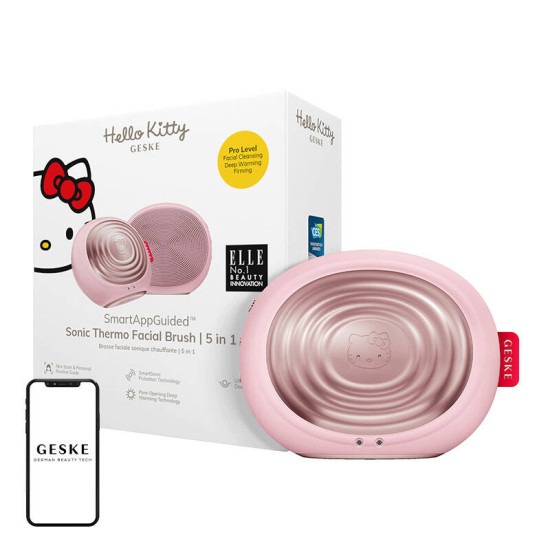 Sonic Thermo Facial Brush 5in1 Geske with APP (hello kitty pink) Sonic Thermo Facial Brush 5in1 Geske with APP (hello kitty pink)