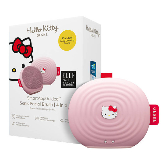 Facial Cleaning Sonic Brush 4in1 Geske with APP (Hello Kitty pink) Facial Cleaning Sonic Brush 4in1 Geske with APP (Hello Kitty pink)