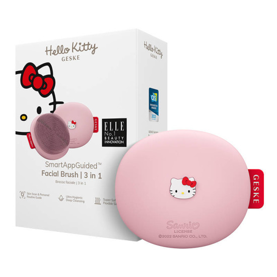 Facial Cleaning Brush 3in1 Geske with APP (Hello Kitty pink) Facial Cleaning Brush 3in1 Geske with APP (Hello Kitty pink)