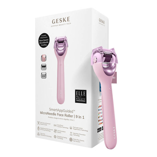 Micro Needle Face Roller 9in1 Geske with APP (pink) Micro Needle Face Roller 9in1 Geske with APP (pink)
