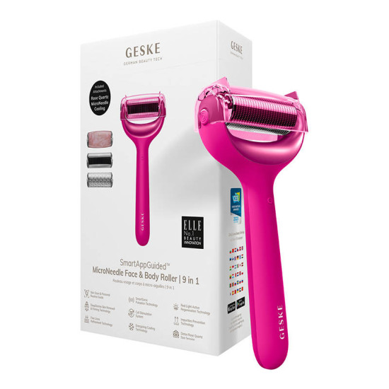 MicroNeedle Face&Body Roller 9in1 Geske with APP (magenta) MicroNeedle Face&Body Roller 9in1 Geske with APP (magenta)