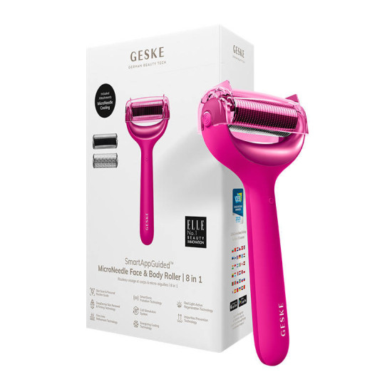 Micro Needle Face&Body Roller 8in1 Geske with APP (starlight) Micro Needle Face&Body Roller 8in1 Geske with APP (starlight)