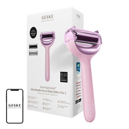 Micro Needle Face&Body Roller 8in1 Geske with APP (starlight) Micro Needle Face&Body Roller 8in1 Geske with APP (starlight)