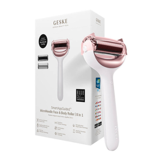 Micro Needle Face&Body Roller 8in1 Geske with APP (starlight) Micro Needle Face&Body Roller 8in1 Geske with APP (starlight)