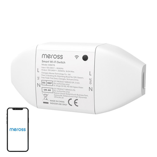 Smart W i-Fi Switch Meross MSS715MA-UN 1 Pack Smart W i-Fi Switch Meross MSS715MA-UN 1 Pack