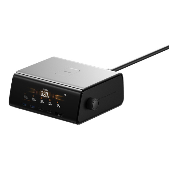EcoFlow RAPID Pro Desktop Charger (320W, 4xUSB-C, 1xUSB-A, GaN) EcoFlow RAPID Pro Desktop Charger (320W, 4xUSB-C, 1xUSB-A, GaN)