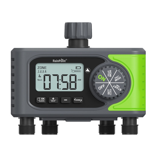 4-Zone Hose Timer RainPoint ITV405 4-Zone Hose Timer RainPoint ITV405