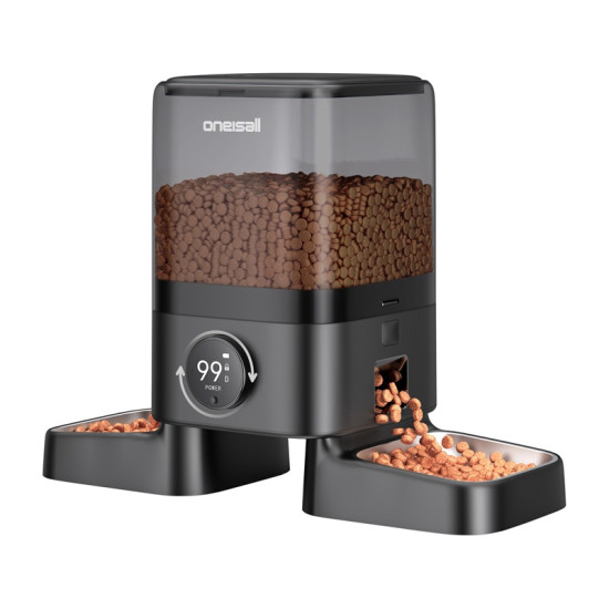 Double Intelligent Feed Dispenser 5L Oneisall PF10 Double Intelligent Feed Dispenser 5L Oneisall PF10