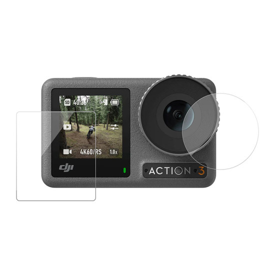 Tempered glass film TELESIN for DJI Osmo Action 4/3 Tempered glass film TELESIN for DJI Osmo Action 4/3