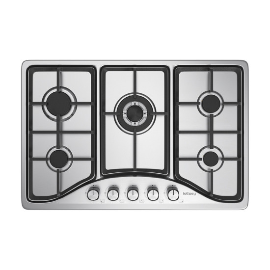 IsEasy Five-zones stainless steel gas stove MGBS-765 IsEasy Five-zones stainless steel gas stove MGBS-765
