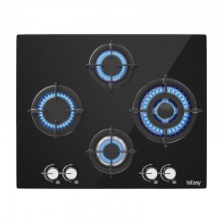 IsEasy Four-zones glass panel gas stove MGBG-604B