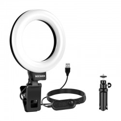 Neweer BR60 clip on ring light 5” / desk tripod
