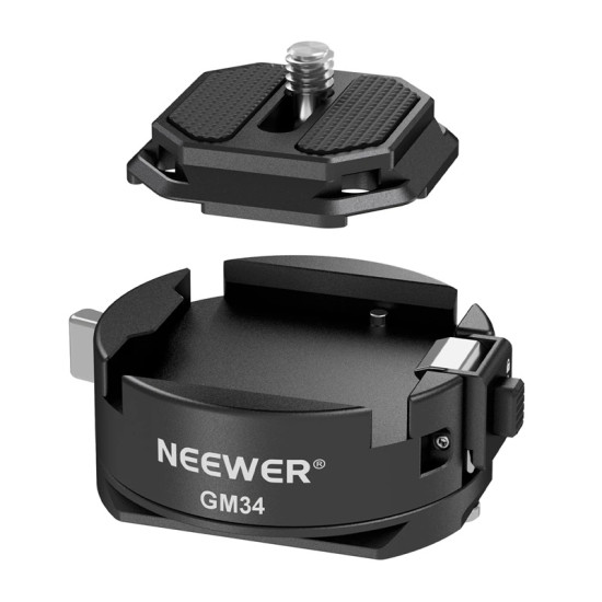 Neewer GM34 quick release and plate Arca-Swiss Neewer GM34 quick release and plate Arca-Swiss