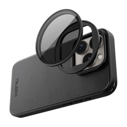 Phone case with magnetic lens frame Telesin for iPhone 15 Pro