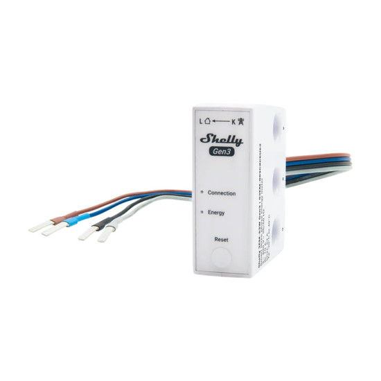 1/3-channel energy meter WiFi Shelly 3EM-63W Gen3 (wired model) 1/3-channel energy meter WiFi Shelly 3EM-63W Gen3 (wired model)