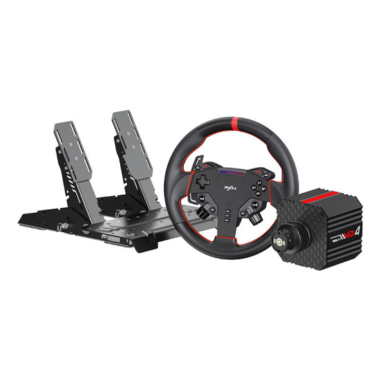 PXN VD4 Bundle F gaming set – VD4 base + WAS steering wheel + pedals