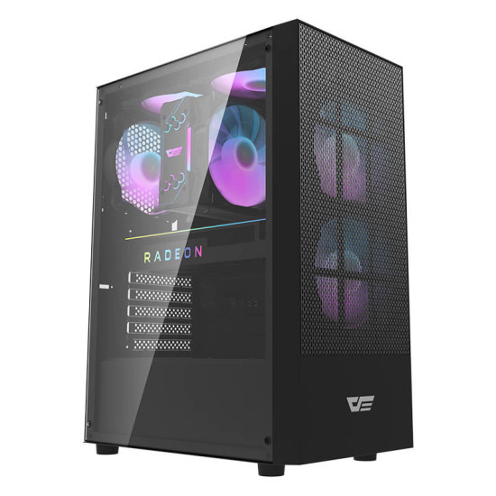Darkflash A290 θήκη υπολογιστή (μαύρη) + 3 ανεμιστήρες Darkflash A290 θήκη υπολογιστή (μαύρη) + 3 ανεμιστήρες