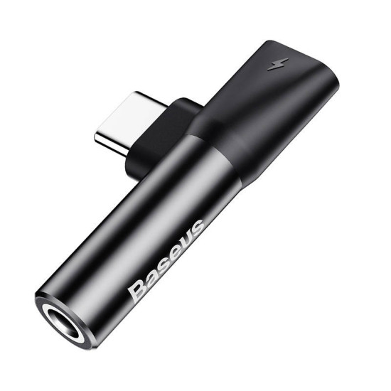 Baseus Μετατροπέας Ήχου USB-C σε Mini Jack 3.5mm + USB-C (Μαύρο) Baseus Μετατροπέας Ήχου USB-C σε Mini Jack 3.5mm + USB-C (Μαύρο)