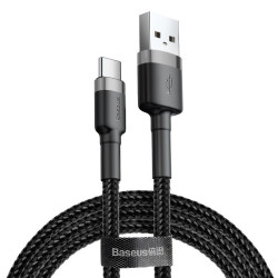 Baseus Καλώδιο USB-C Cafule 2A 2m (Γκρι/ Μαύρο)