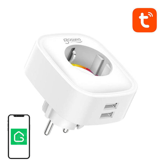 Gosund Έξυπνη Εξωτερική Πρίζα WiFi SP112 2xUSB Tuya 16A (Λευκό) Gosund Έξυπνη Εξωτερική Πρίζα WiFi SP112 2xUSB Tuya 16A (Λευκό)