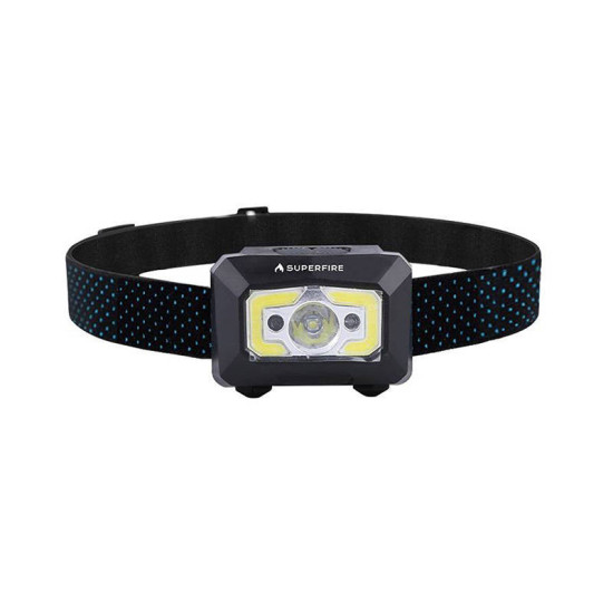Φακός κεφαλής Superfire X30 – 340 lm, USB, 5 λειτουργίες, 130 μ. Φακός κεφαλής Superfire X30 – 340 lm, USB, 5 λειτουργίες, 130 μ.
