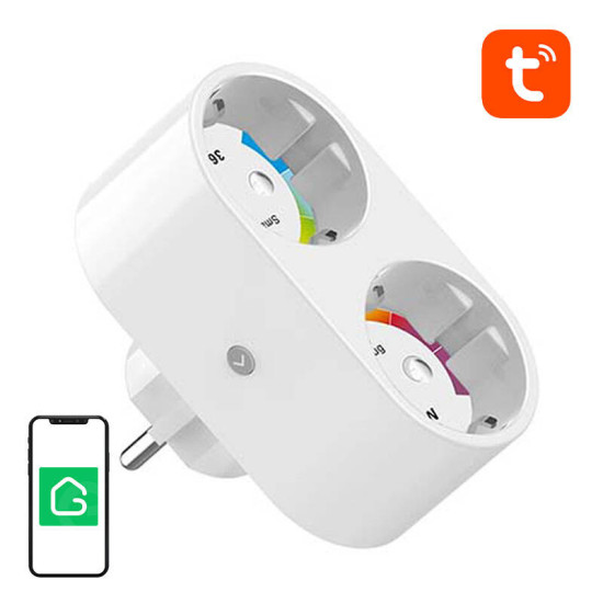 Gosund Διπλή Έξυπνη Πρίζα Εξωτερική WiFi SP211 3500W Tuya (Λευκό) Gosund Διπλή Έξυπνη Πρίζα Εξωτερική WiFi SP211 3500W Tuya (Λευκό)