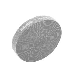 Baseus Δεματική Ταινία Καλωδίων Velcro Rainbow Circle Straps 3m (Γκρι)