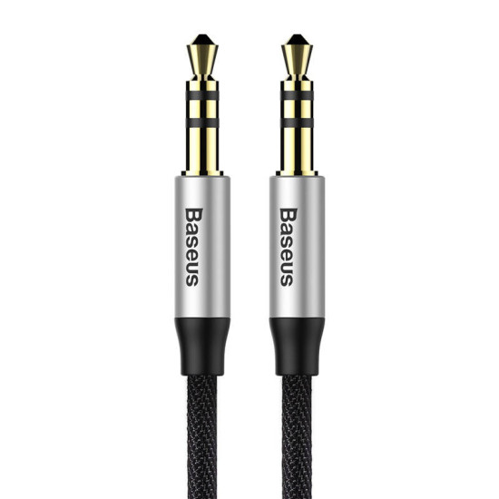 Baseus Καλώδιο Ήχου Yiven Male Mini Jack 3.5mm-Male 3.5mm 1.5m (Ασημί/Μαύρο) Baseus Καλώδιο Ήχου Yiven Male Mini Jack 3.5mm-Male 3.5mm 1.5m (Ασημί/Μαύρο)