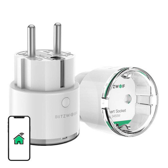 BlitzWolf Έξυπνη Πρίζα Εξωτερική BW-SHP6 Pro WIFI (EU) 3450W (Λευκό) BlitzWolf Έξυπνη Πρίζα Εξωτερική BW-SHP6 Pro WIFI (EU) 3450W (Λευκό)