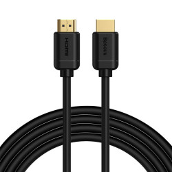 Baseus Καλώδιο 2xHDMI 2.0 4K 60Hz, 3D, HDR, 18Gbps, 3m (Μαύρο)