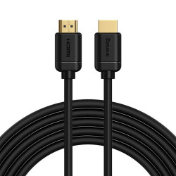 Baseus Καλώδιο 2xHDMI 2.0 4K 60Hz, 3D, HDR, 18Gbps, 5m (Μαύρο)