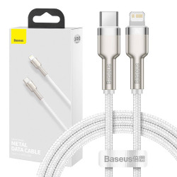 Baseus Καλώδιο USB-C σε Lightning Cafule, PD, 20W, 1m (Λευκό)