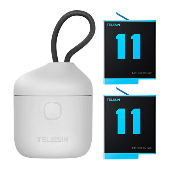 3-slot waterproof charger Telesin Allin box + 2 batteries for GoPro Hero 12 / 11 / 10 / 9 3-slot waterproof charger Telesin Allin box + 2 batteries for GoPro Hero 12 / 11 / 10 / 9