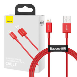 Baseus Καλώδιο USB σε Lightning Superior Series 2.4A 1m (Κόκκινο)