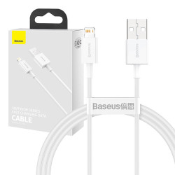 Baseus Καλώδιο USB σε Lightning Superior Series, 2.4A, 1m (Λευκό)