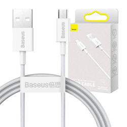 Baseus Καλώδιο USB σε MicroUSB Superior Series, 2A, 1m (Λευκό)