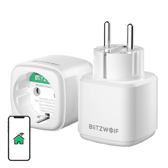 Blitzwolf Έξυπνη πρίζα BW-SHP15, ZigBee, 3680W (Λευκό) Blitzwolf Έξυπνη πρίζα BW-SHP15, ZigBee, 3680W (Λευκό)