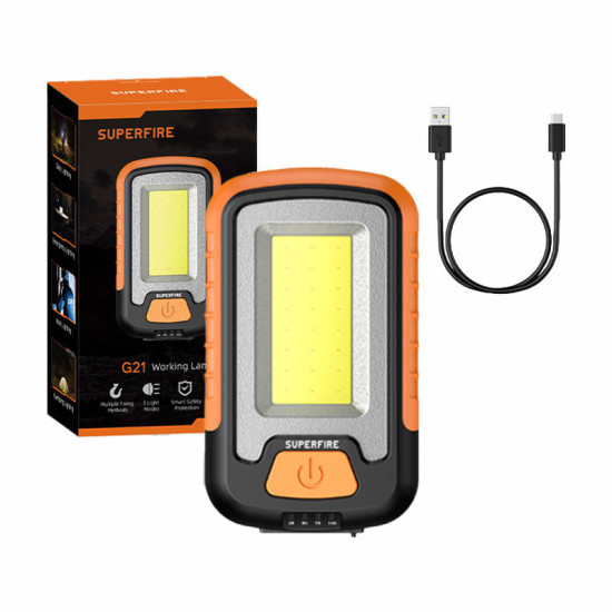 Workshop Flashlight Superfire G21, 650lm, USB Workshop Flashlight Superfire G21, 650lm, USB