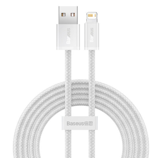 Baseus Καλώδιο USB σε Lightning Dynamic Series, 2.4A, 2m (Λευκό) Baseus Καλώδιο USB σε Lightning Dynamic Series, 2.4A, 2m (Λευκό)