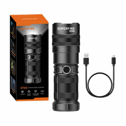 Φακός Superfire GT60 – 2600 lm, 2 λειτουργίες, USB-C