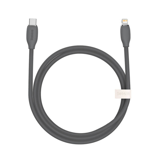 Baseus Καλώδιο USB-C σε Lightning Jelly, 20W, 1.2m (Μαύρο) Baseus Καλώδιο USB-C σε Lightning Jelly, 20W, 1.2m (Μαύρο)