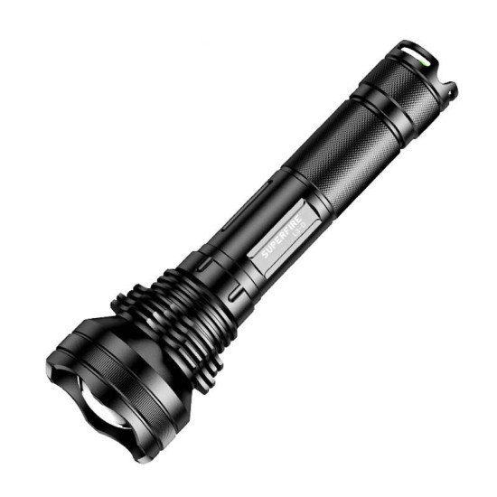 Φακός Superfire L3-D – 2700 lm, USB, 400 μ., 5 λειτουργίες Φακός Superfire L3-D – 2700 lm, USB, 400 μ., 5 λειτουργίες